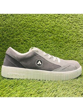 Airwalk Camino Mens Size 11EE Gray White Suede Composite Toe Safety Work Shoes